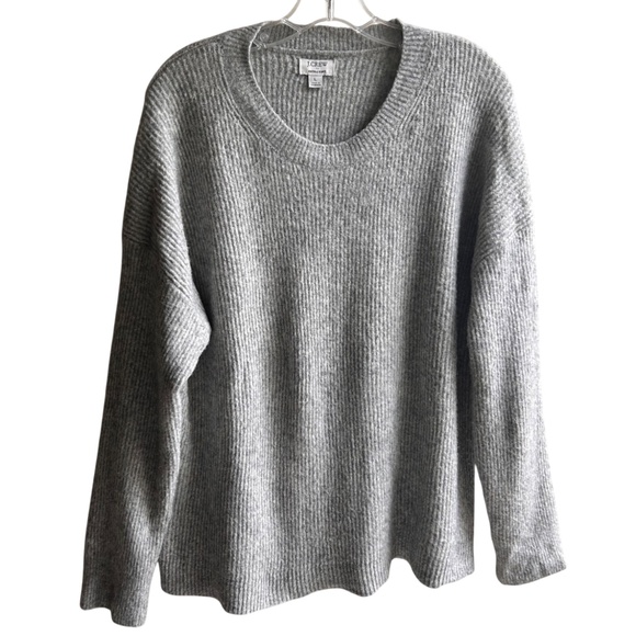 J. Crew Crew Neck Wool Blend Sweater LG - Picture 1 of 3
